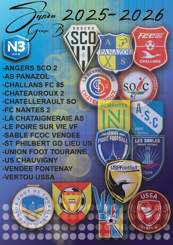 Clubs de N3 poule B Clubs de N3 poule B